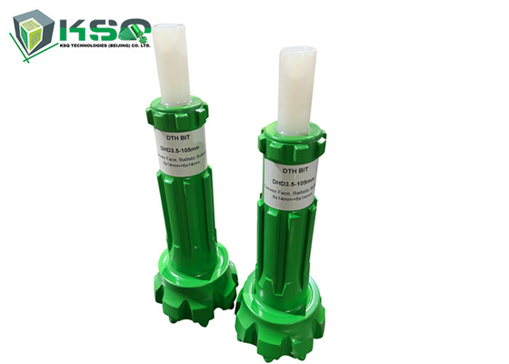 105mm DTH حفر قطع لـ COP35 / DHD3.5 DTH مطرقة اللون الأخضر مع صمام القدم