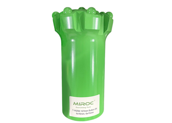 أدوات الحفر الصخرية المطرقة العليا T-WIZ60 102mm قطرات زر الخيوط لتحقيق الحجارة والتعدين