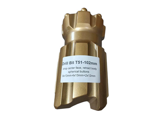 89mm-127mm T51 قطر ثقب قابل للانسحاب للنفقات النحاسة نوع المعالجة