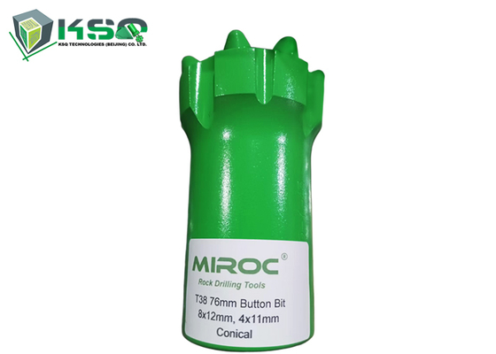 أدوات حفر كربيد التونغستين T38 76mm، 102mm قطعة زر الحفر الصخري