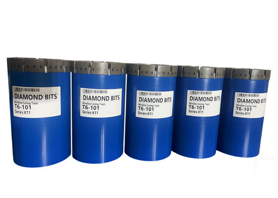 رأس حفر ماسي مشرب من سلسلة T6 لحفر الصخور شديدة الصلابة مع توفر جميع الأحجام