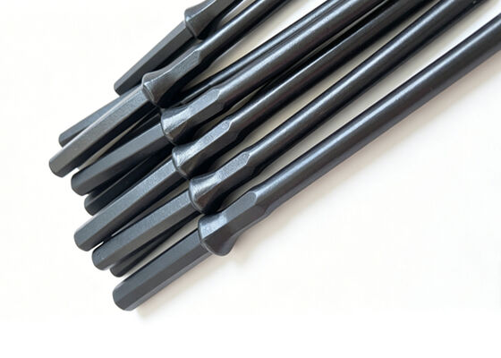H19x108mm Length 228mm Forged High Manganese Hex Shank Integral Drill Rod For Hard Rock Mining Quarry