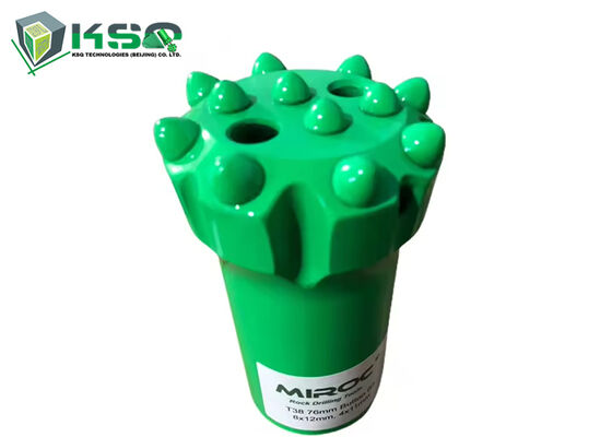 High Performance T38 76mm Tungsten Carbide Thread Button Bit For Hard Rock Underground Mining Tunneling Quarrying Drifting