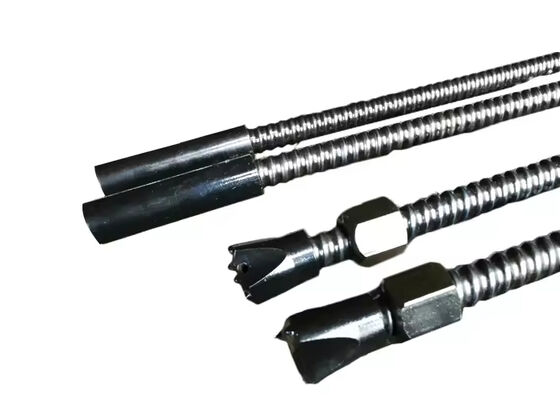 Full Threaded Forged Self Drilling Anchor Bolt System R23 R32 R38 R51 T76 for Ore Mining Tunneling Slope Stabilization
