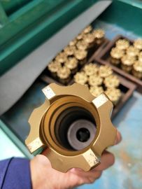 عالية السرعة روك المغناطيسي مثقاب قابل للسحب ذهبي اللون 34-115mm ديا