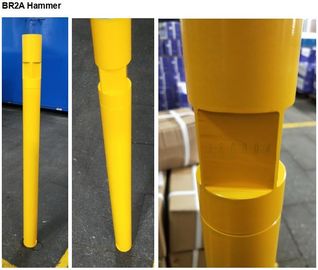 BR2 / BR3 2 "مطرقة DTH حفر آبار الضغط المنخفض BR2 مطرقة اللون الأصفر