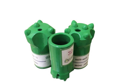 32-42mm مع تنورة قصيرة / طويلة حفر الصخور بتات زر مدبب