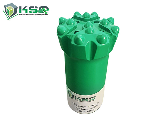 T38 64mm 2.5 "ثقب طويل / بنش حفر بت الخيوط زر