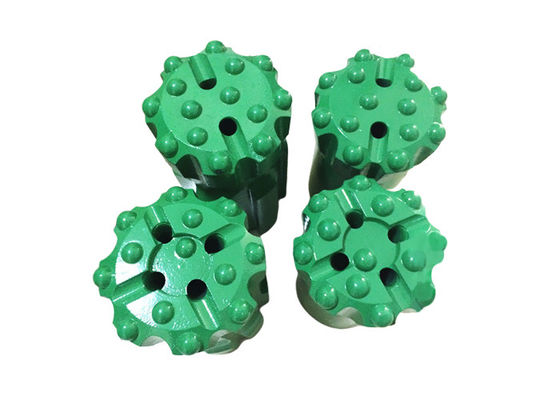 T45 Threaded Drop Center Ballistic Button drill bit for rock , 76mm 89mm 102mm