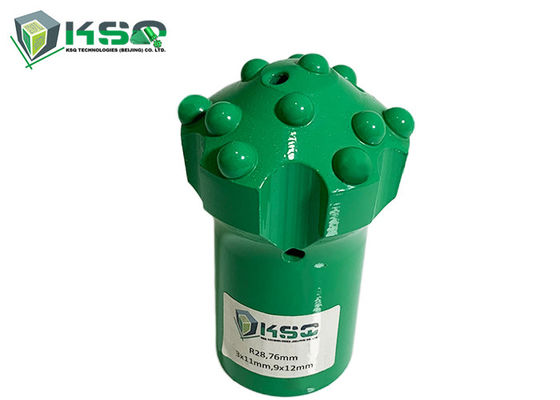 R28 76mm Carbide Reaming Dome Threaded Button Bit For Rock Drilling