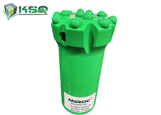 T51 89mm زر مثقاب بت كربيد التنجستن / 14 أزرار مترابطة