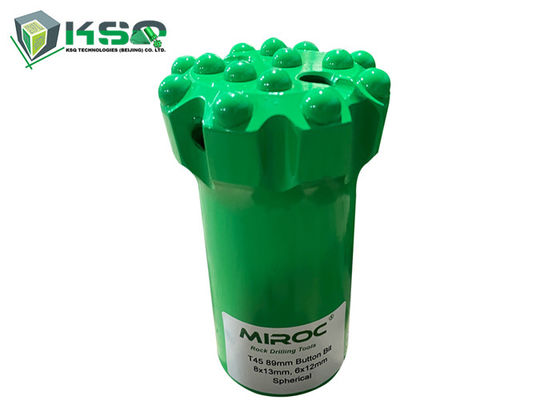 T45 Rock Drill Button Bits قطر 89 مللي متر 2 ثقوب وجه مسطح