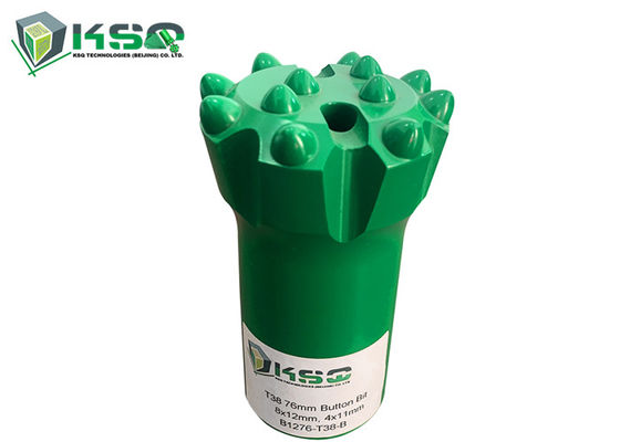 طويل خدمة الحياة حفر T38 الخيوط زر بت قطر 76mm