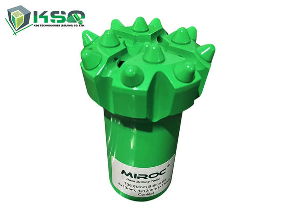 T38 - 89mm للحفر الصخري الأزرار الكروية / الباليستية