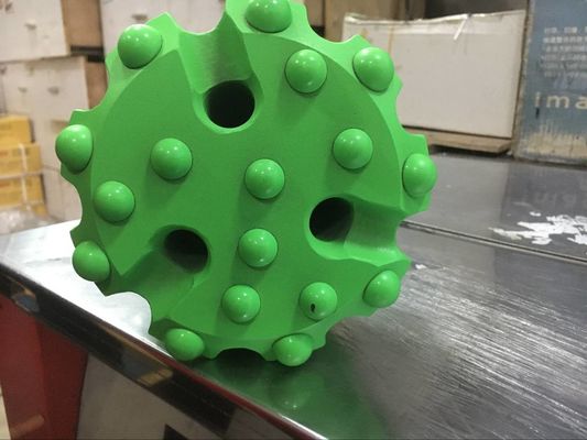 140MM DTH لقم الحفر مقعر / محدبة الوجه العملاء اللون للتعدين تحت الأرض