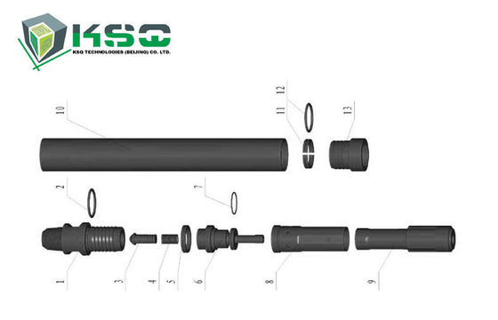 دث أدوات الحفر ل DTH345 المطرقة، DTH345-12 بت التوكيل الدائري