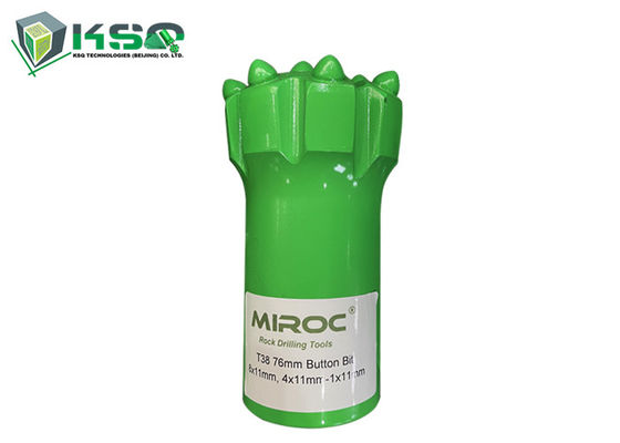 T38 64mm إلى 89mm أعلى المطرقة كربيد التنجستن زر مثقاب زر