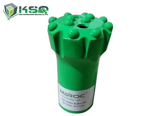 دائم الشكل المسطح T38 76mm زر مثقاب الصخور