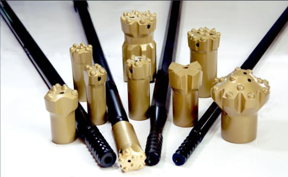 انفجار حفرة الخيوط الحفر رود R32 / R38 / T38 / T45 / T51 ل روك آلة الحفر